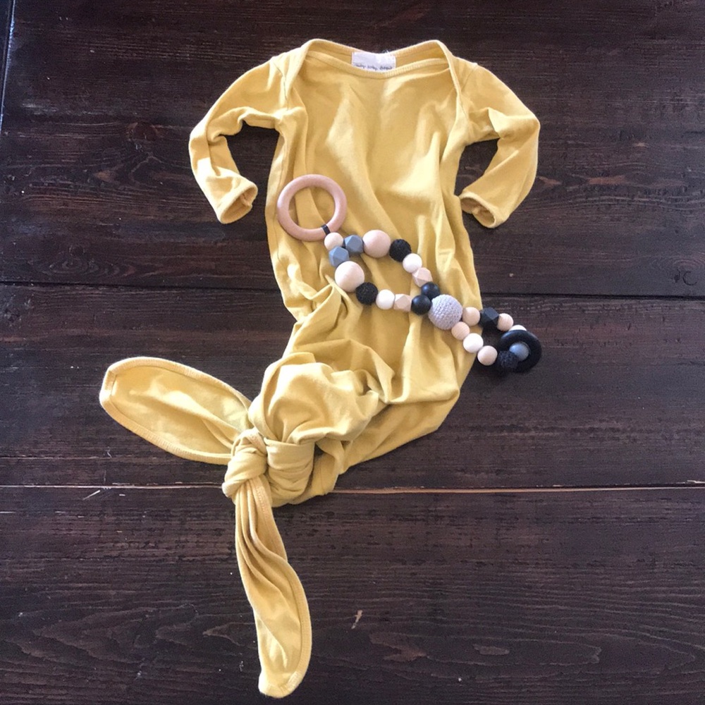 Organic Bamboo Knotted Sleeper (3-6mo)